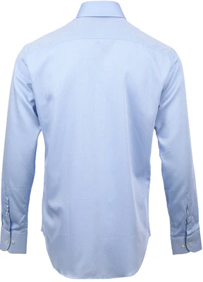 Emporio Armani Light Blue Jacquard Check Long Sleeve Shirt FW24. EM000194-TE10955-F9024 Lookbook Emporio Armani Light Blue Jacquard Check Long Sleeve Shirt FW24. EM000194-TE10955-F9024
