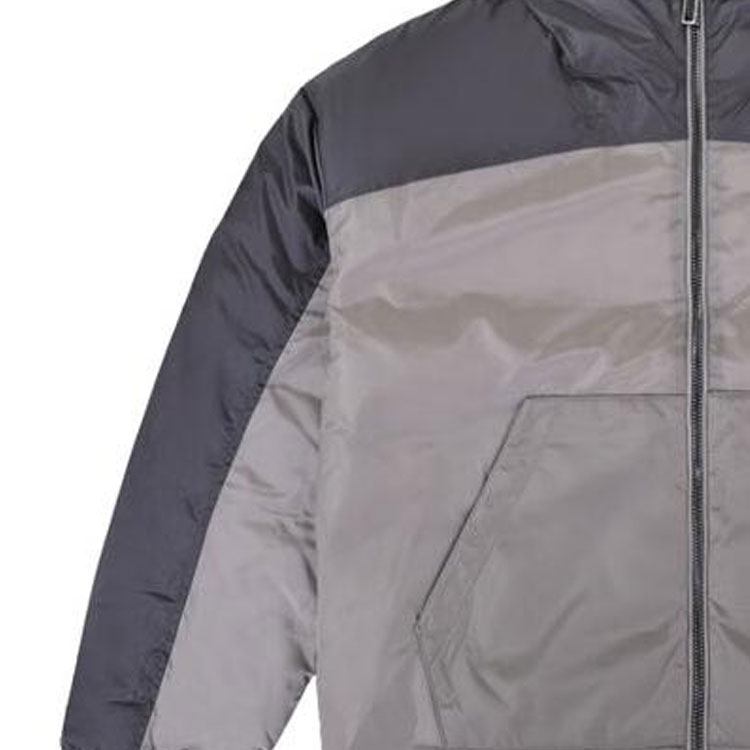 Sizing Emporio Armani Jaket Puffer Hoodie Bordir Abu-Abu Muda 6L1BH8-1NQTZ-01B2