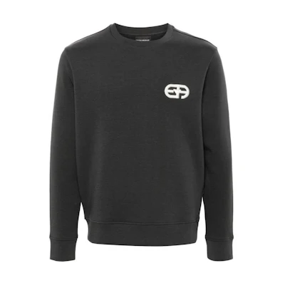 Emporio Armani Logo Crew Neck Slim Fit Sweater Gray 8N1ML7-1JHSZ-0842