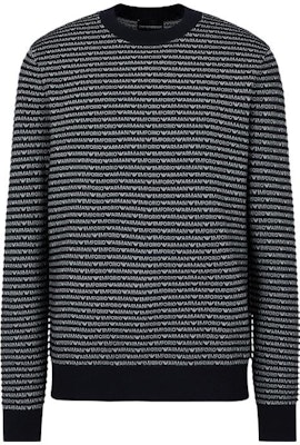 Emporio Armani Logo Crewneck Sweater Navy - SS24 Collection. 3D1MX1-1MMIZ-F906 Buy Emporio Armani Logo Crewneck Sweater Navy - SS24 Collection. 3D1MX1-1MMIZ-F906
