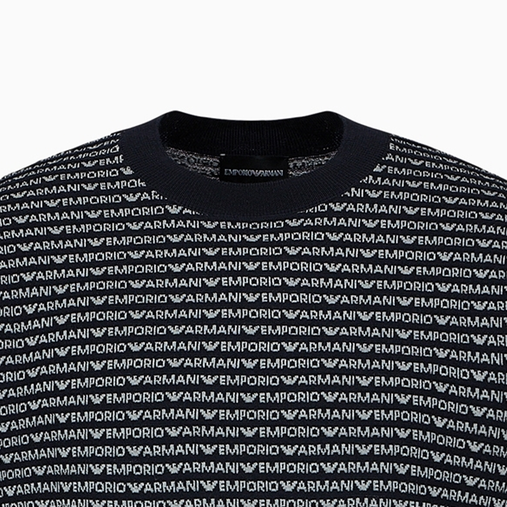 Details for Emporio Armani  Logo Crewneck Sweater Navy - SS24 Collection. 3D1MX1-1MMIZ-F906