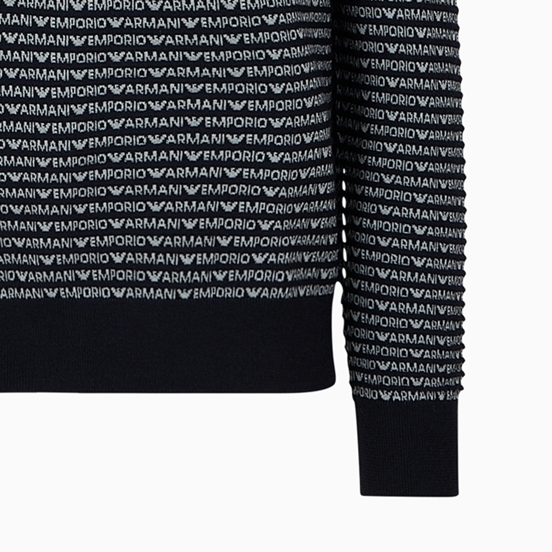 Sizing Emporio Armani  Logo Crewneck Sweater Navy - SS24 Collection. 3D1MX1-1MMIZ-F906