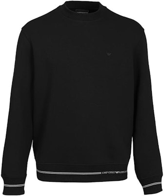EMPORIO ARMANI Logo Jacquard Ribbed Crewneck Sweatshirt. 6R1MF2-1JHSZ-01M6 Order EMPORIO ARMANI Logo Jacquard Ribbed Crewneck Sweatshirt. 6R1MF2-1JHSZ-01M6