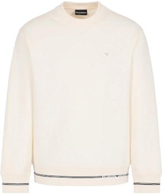 EMPORIO ARMANI Logo Jacquard Ribbed Crewneck Sweatshirt. 6R1MF2-1JHSZ-01M6 Shop EMPORIO ARMANI Logo Jacquard Ribbed Crewneck Sweatshirt. 6R1MF2-1JHSZ-01M6