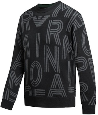 Emporio Armani Logo Knit Crewneck Pullover Sweater Lelaki. 6R1MXK-1MNKZ-F956 3