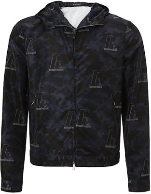 安普里奥·阿玛尼标志印花拉链连帽夹克. A1R410-A1306-921 Buy 安普里奥·阿玛尼标志印花拉链连帽夹克. A1R410-A1306-921