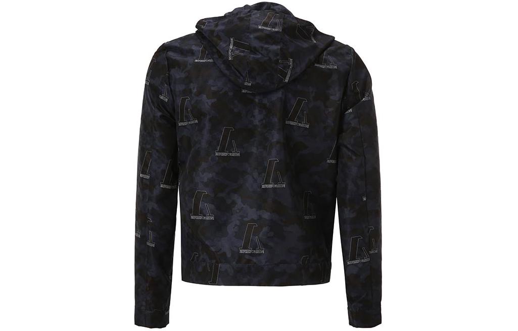 Lookbook 安普里奥·阿玛尼标志印花拉链连帽夹克. A1R410-A1306-921