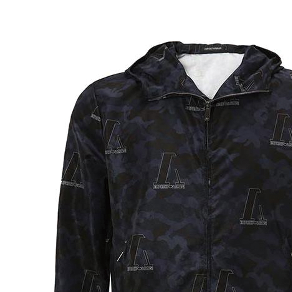 Details for 安普里奥·阿玛尼标志印花拉链连帽夹克. A1R410-A1306-921