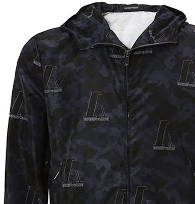 安普里奥·阿玛尼标志印花拉链连帽夹克. A1R410-A1306-921 Details for 安普里奥·阿玛尼标志印花拉链连帽夹克. A1R410-A1306-921