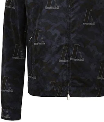 安普里奥·阿玛尼标志印花拉链连帽夹克. A1R410-A1306-921 Sizing 安普里奥·阿玛尼标志印花拉链连帽夹克. A1R410-A1306-921