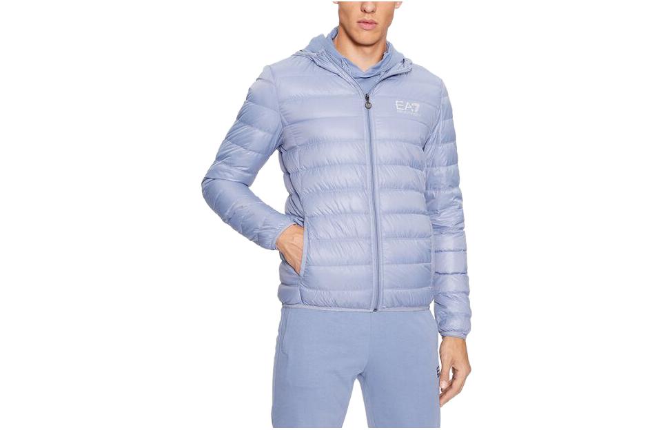 Emporio Armani  Logo Print Zip-Up Hoodie Jacket Light Purple. 8NPB02-PN29Z-1531