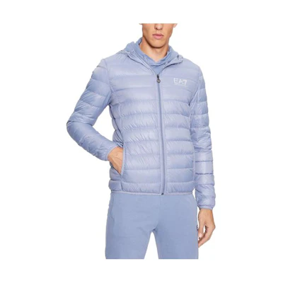Emporio Armani Logo Print Zip-Up Hoodie Jacket Light Purple. 8NPB02-PN29Z-1531