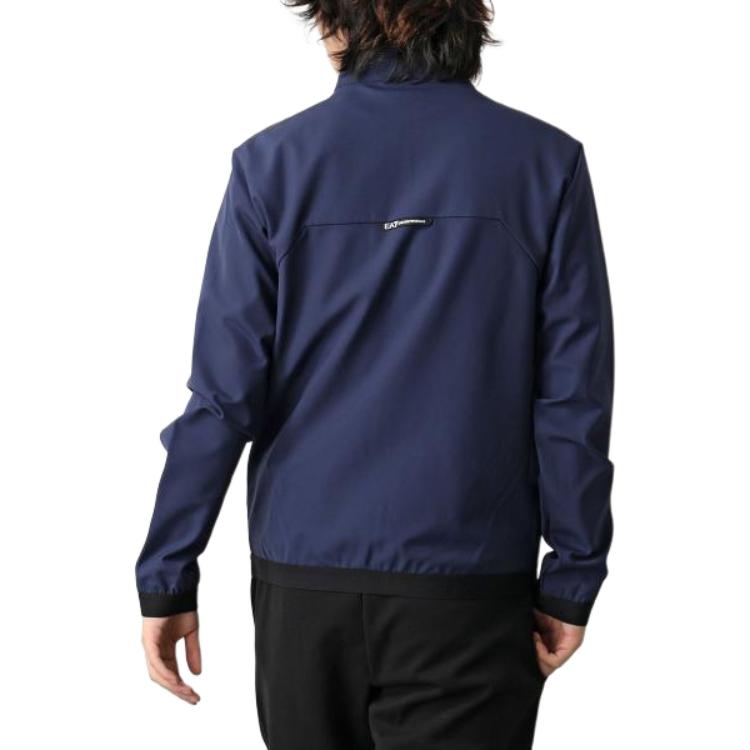 Emporio Armani  Logo Print Zip-Up Jacket in Blue. 3DPB22-PNFRZ-1554 圖 5