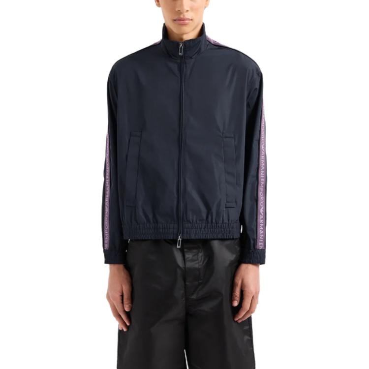 EMPORIO ARMANI  Logo Tape Casual Long Sleeve Jacket Navy Blue. 3D1BH0-1NMPZ-0920 圖 3