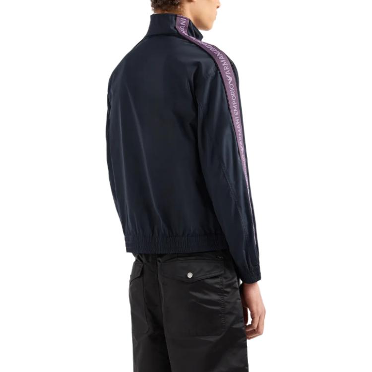 EMPORIO ARMANI  Logo Tape Casual Long Sleeve Jacket Navy Blue. 3D1BH0-1NMPZ-0920 圖 4