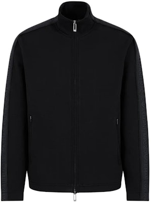 Emporio Armani 标志带拉链夹克 黑色 3D1M69-1JHSZ-10999 Order Emporio Armani 标志带拉链夹克 黑色 3D1M69-1JHSZ-10999