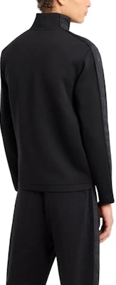 Emporio Armani 标志带拉链夹克 黑色 3D1M69-1JHSZ-10999 Shop Emporio Armani 标志带拉链夹克 黑色 3D1M69-1JHSZ-10999