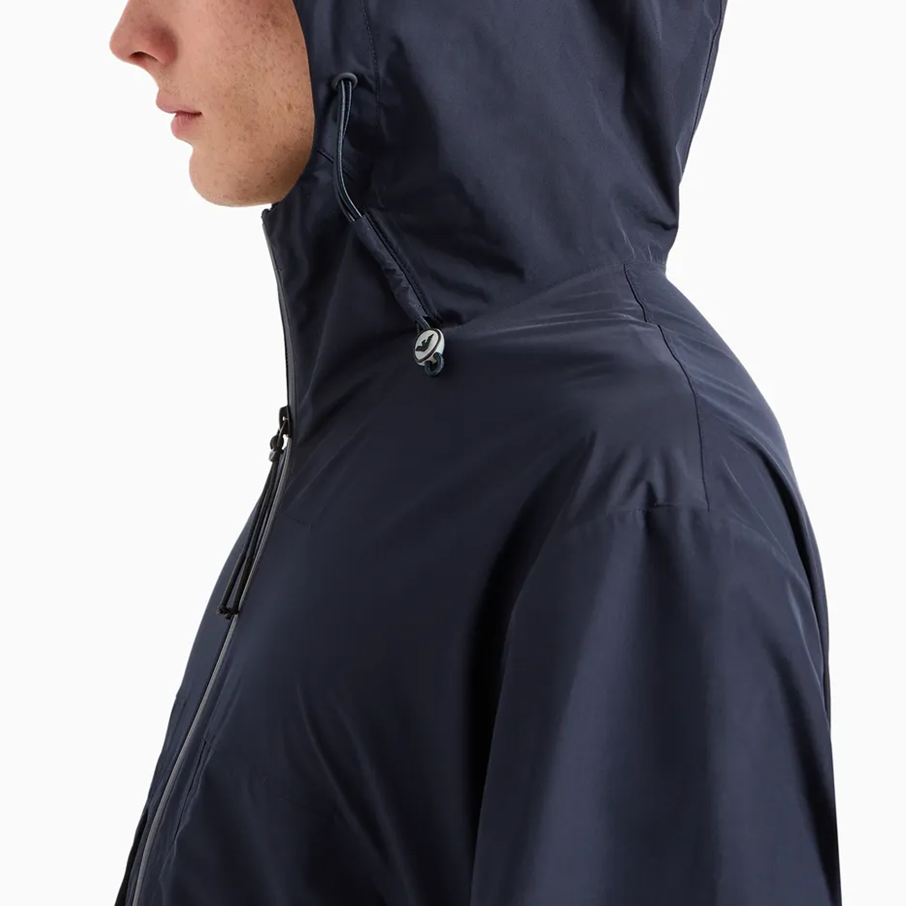 Details for EMPORIO ARMANI ロゴ ジップアップ フーディージャケット ネイビーブルー EM000058-AF10080-1UB118