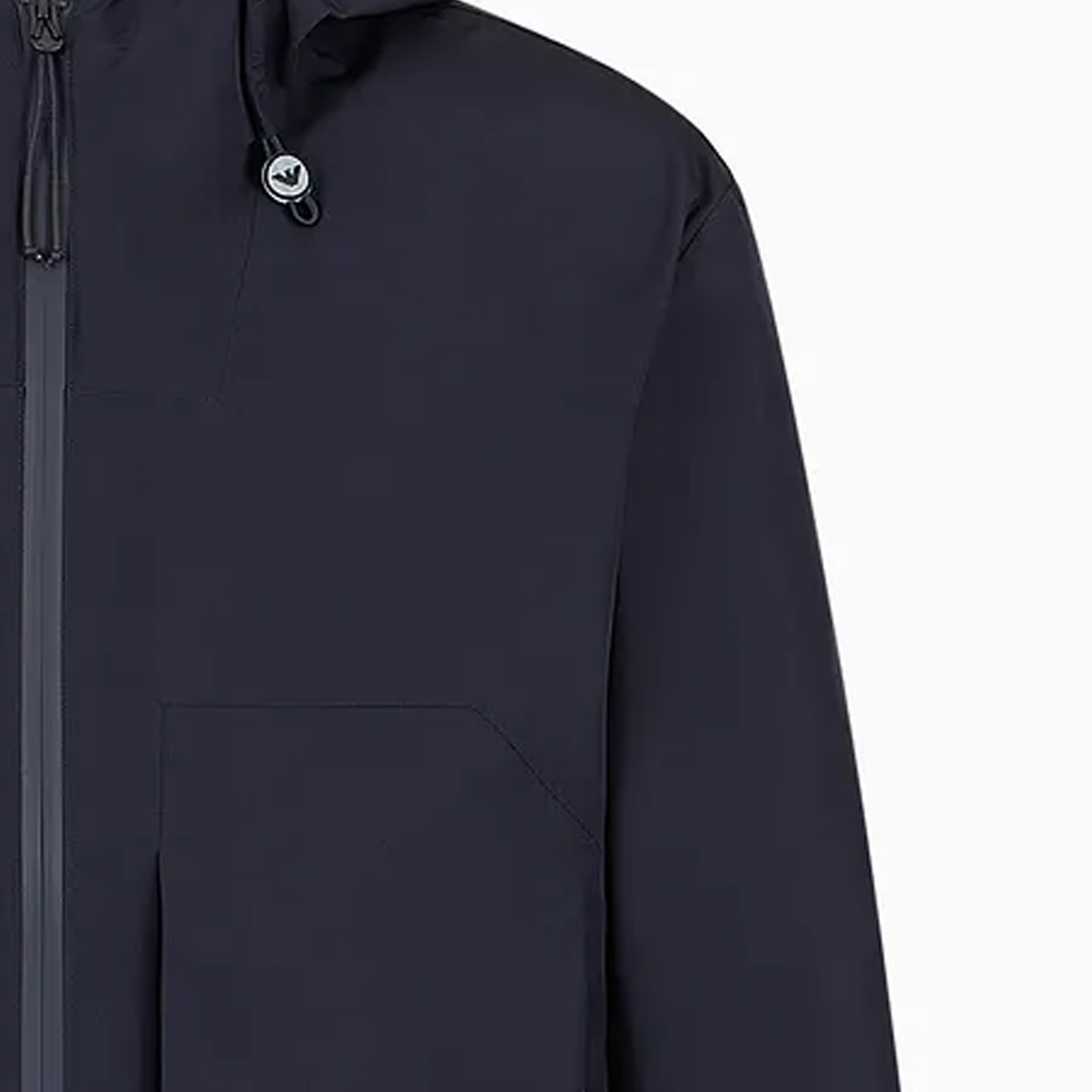 Cheap EMPORIO ARMANI ロゴ ジップアップ フーディージャケット ネイビーブルー EM000058-AF10080-1UB118