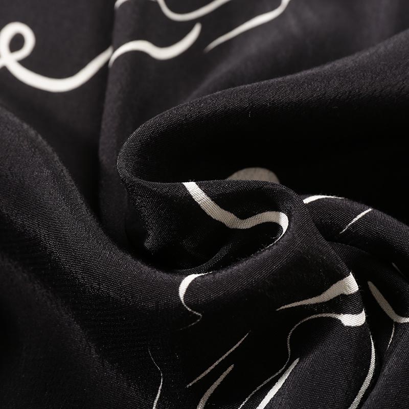 Cheap Emporio Armani  Loose Black Short-Sleeve Shirt with Horse Print Design. E31F25-F1022-991