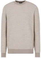 EMPORIO ARMANI Loose Fit Striped Crewneck Sweater Light Brown. 3D1MX1-1MMIZ-F178 EMPORIO ARMANI Loose Fit Striped Crewneck Sweater Light Brown. 3D1MX1-1MMIZ-F178