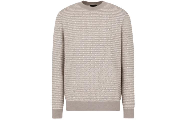 Order EMPORIO ARMANI Suéter de Punto Suelto a Rayas Cuello Redondo Marrón Claro. 3D1MX1-1MMIZ-F178