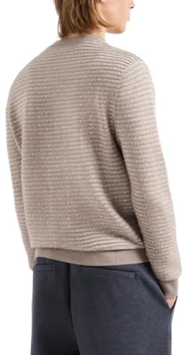 EMPORIO ARMANI Suéter de Punto Suelto a Rayas Cuello Redondo Marrón Claro. 3D1MX1-1MMIZ-F178 Purchase EMPORIO ARMANI Suéter de Punto Suelto a Rayas Cuello Redondo Marrón Claro. 3D1MX1-1MMIZ-F178
