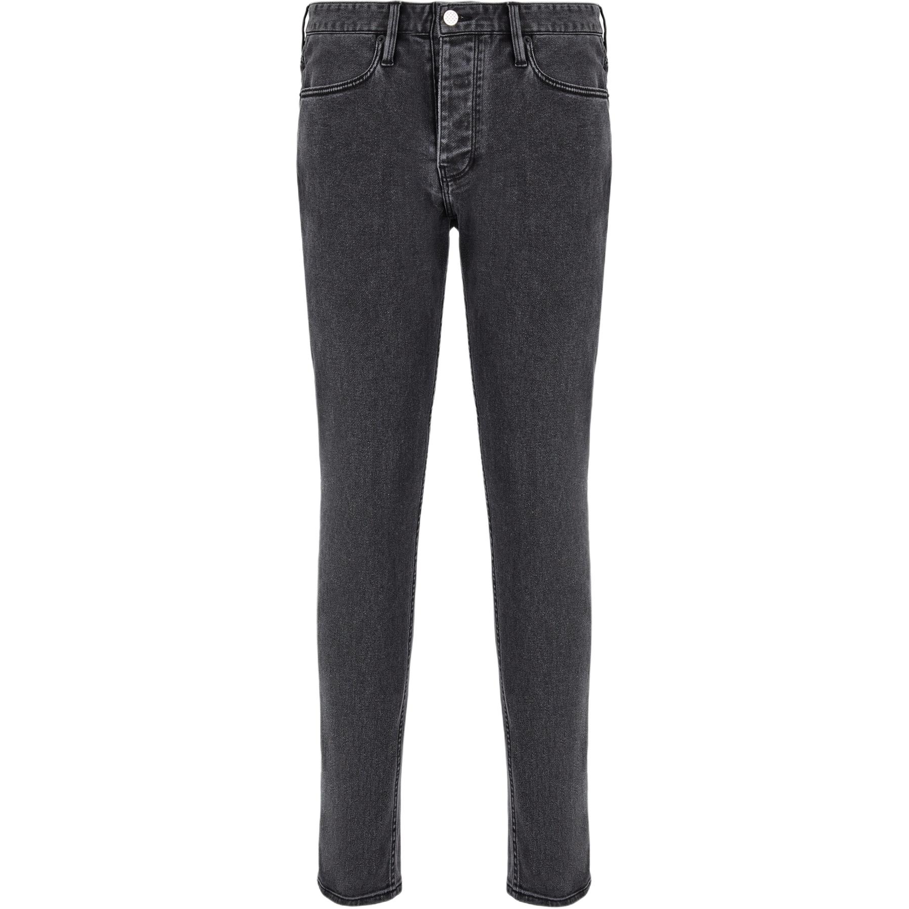 EMPORIO ARMANI  Low-Rise Slim Fit Straight Black Jeans. 6D1J75-1DTPZ-0006