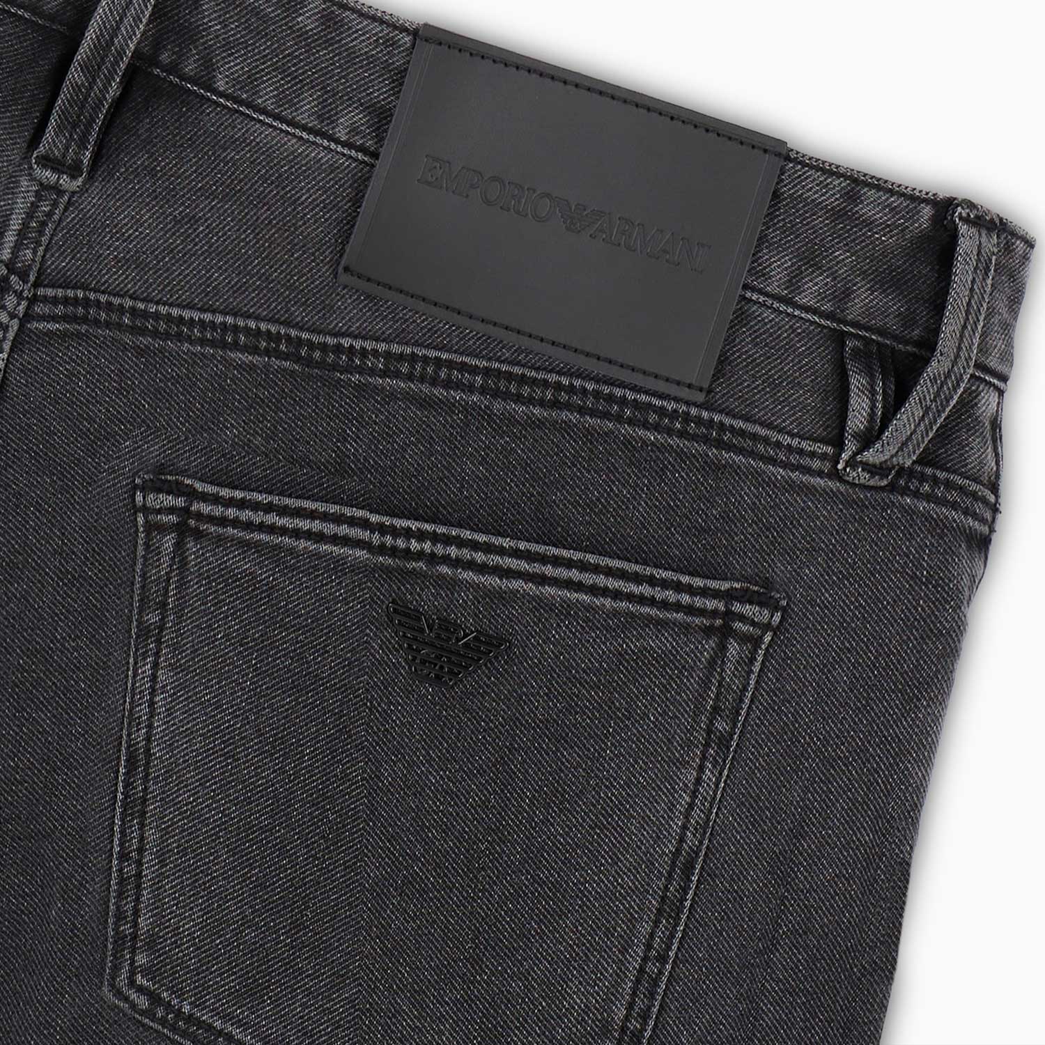 Sizing EMPORIO ARMANI 低腰修身直筒黑色牛仔褲 6D1J75-1DTPZ-0006