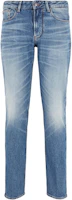 EMPORIO ARMANI Low-Rise Slim Fit Washed Denim Jeans Blue. 6D1J06-1D97Z-0942 EMPORIO ARMANI Low-Rise Slim Fit Washed Denim Jeans Blue. 6D1J06-1D97Z-0942