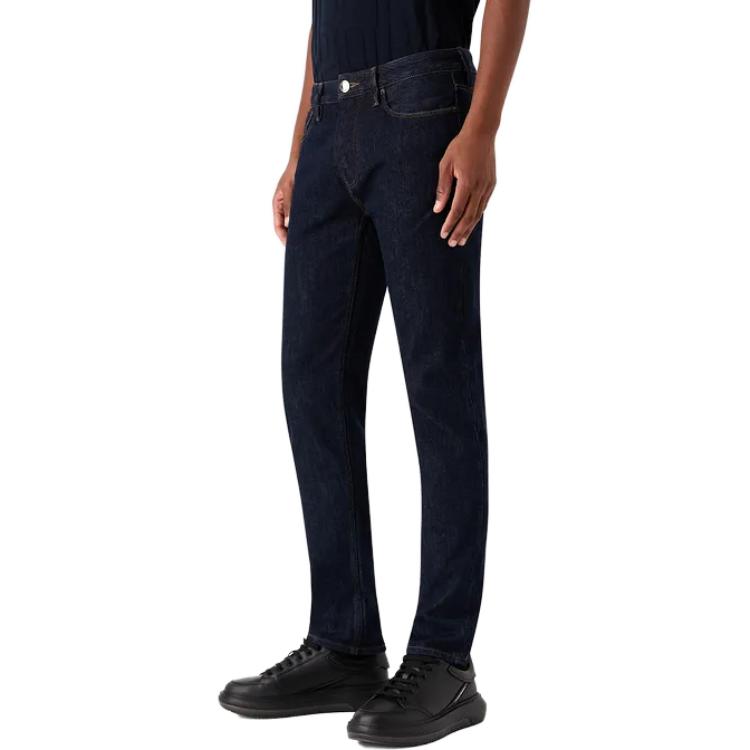 Purchase Emporio Armani 低腰修身錐形牛仔褲 - 深藍色 8N1J751-DQJZ1-0941
