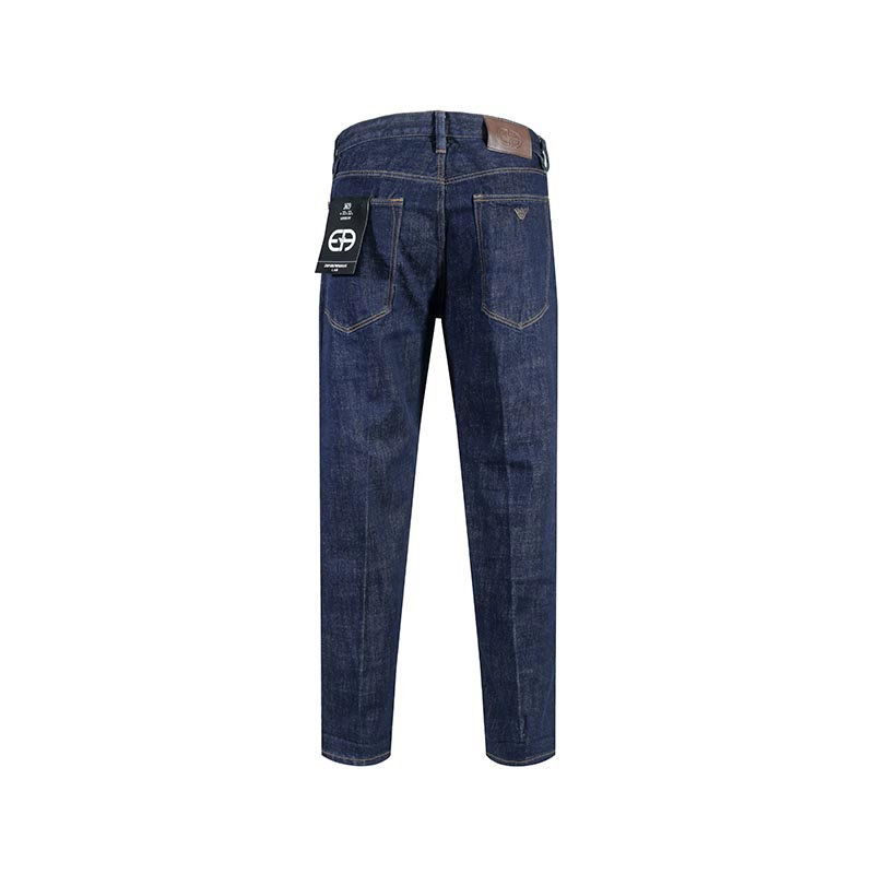 Lookbook Emporio Armani 低腰水洗寬鬆直筒牛仔褲 深藍色 SS24 3D1J69-1DRMZ-0941