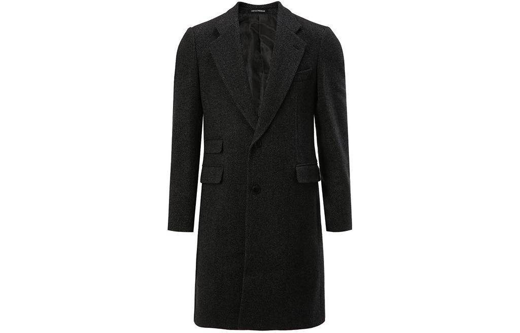 Emporio Armani  Mid-Length Coat Long Sleeve Dark Grey B1LCX0-B1904-632