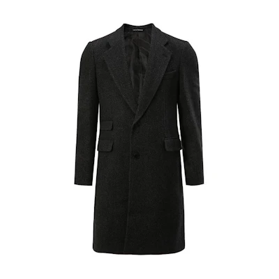 Emporio Armani Mid-Length Coat Long Sleeve Dark Grey B1LCX0-B1904-632