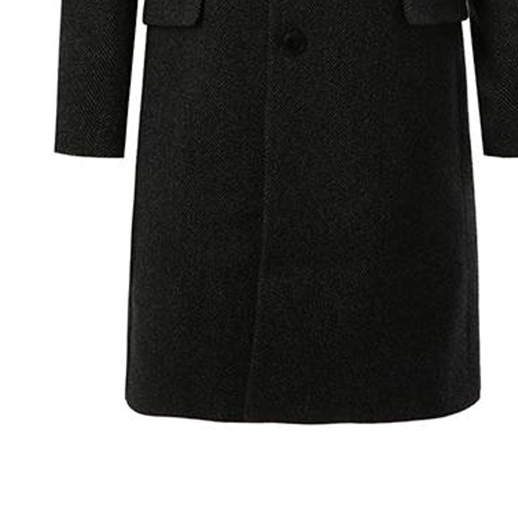 Cheap Emporio Armani 中長款深灰色長袖大衣 B1LCX0-B1904-632