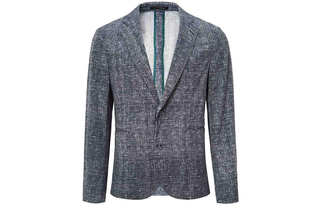 EMPORIO ARMANI  Multicolor Plaid Single-Breasted Long Sleeve Blazer A1G870-A1434-919