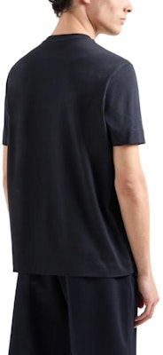 エンポリオアルマーニ ネイビーブルークルーネックロゴ刺繍Tシャツ FW24 6D1TQ8-1JOCZ-0920 Purchase エンポリオアルマーニ ネイビーブルークルーネックロゴ刺繍Tシャツ FW24 6D1TQ8-1JOCZ-0920