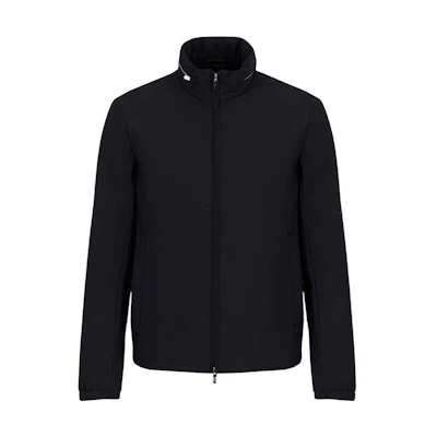 Emporio Armani Navy Blue Detachable Hood Zip-Up Jacket. 8N1BD2-1NZAZ1-0920