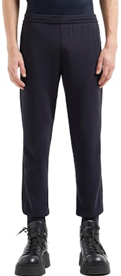 EMPORIO ARMANI Navy Blue Elastic Waist Jogger Knit Sweatpants. 6D1PK3-1JHSZ-0920 Shop EMPORIO ARMANI Navy Blue Elastic Waist Jogger Knit Sweatpants. 6D1PK3-1JHSZ-0920