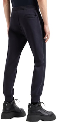 EMPORIO ARMANI Navy Blue Elastic Waist Jogger Knit Sweatpants. 6D1PK3-1JHSZ-0920 Purchase EMPORIO ARMANI Navy Blue Elastic Waist Jogger Knit Sweatpants. 6D1PK3-1JHSZ-0920