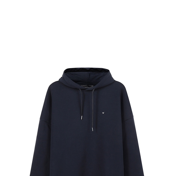 Emporio Armani  Navy Blue Hoodie with Embroidered Eagle Logo. 6L1M79-1JHSZ-09D1 圖 6