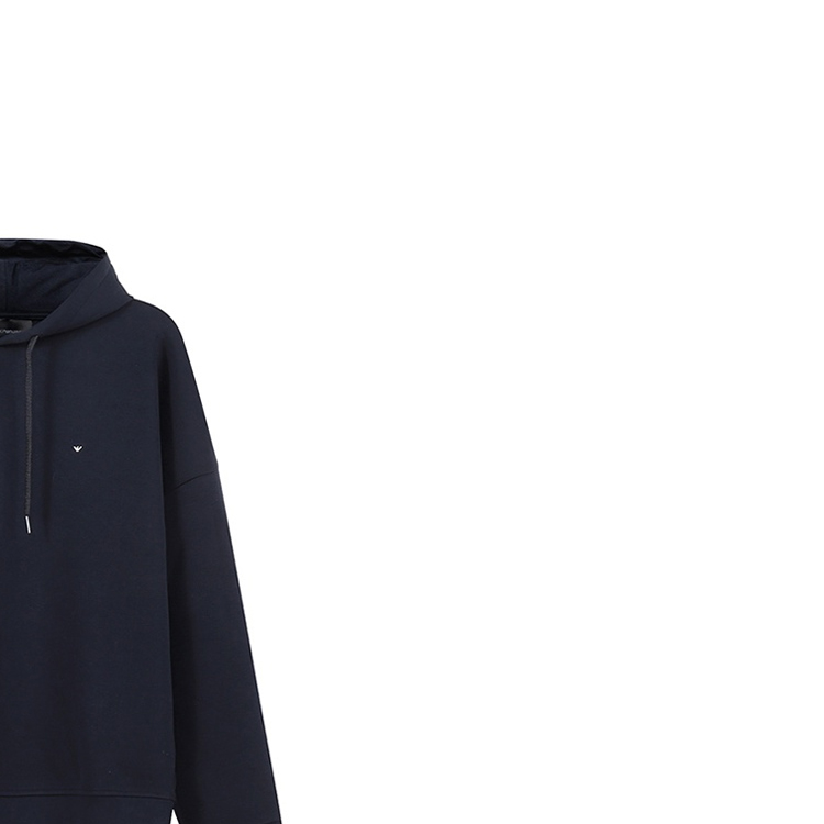 Emporio Armani  Navy Blue Hoodie with Embroidered Eagle Logo. 6L1M79-1JHSZ-09D1 圖 7