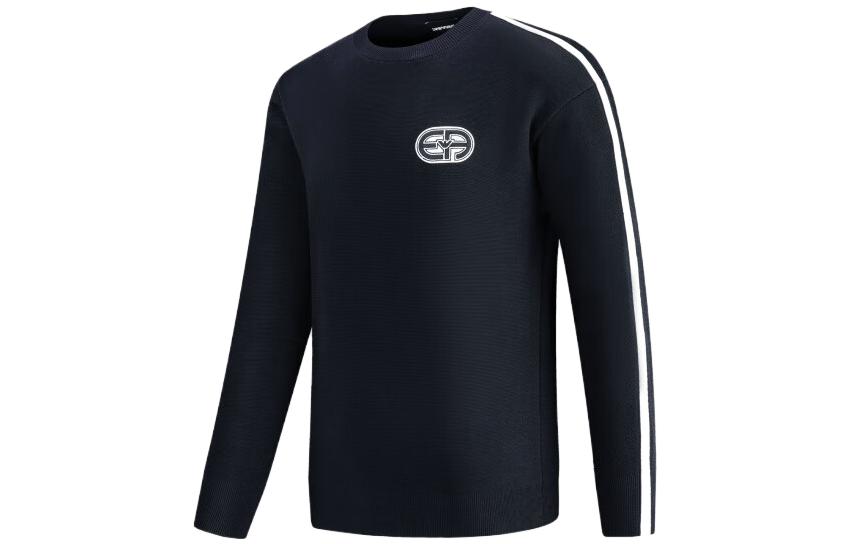 Emporio Armani  Navy Blue Knit Sweater with Logo Embroidery SS23. 3R1MXQ1-MFPZ1-0920 圖 4