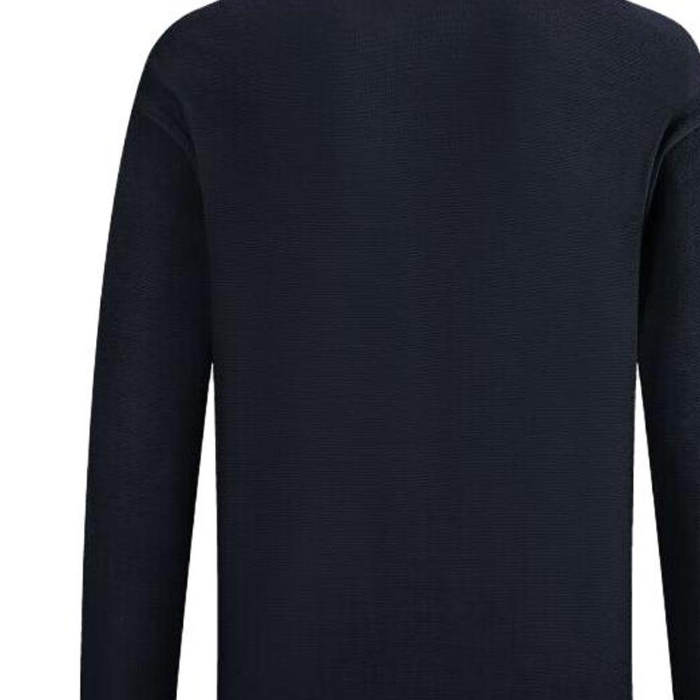 Emporio Armani  Navy Blue Knit Sweater with Logo Embroidery SS23. 3R1MXQ1-MFPZ1-0920 圖 6