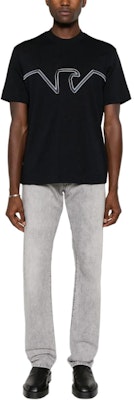 エンポリオ アルマーニ ネイビーブルー ロゴ刺繍 クルーネック Tシャツ SS24 6D1TQ9-1JWZZ-09U2 Lookbook エンポリオ アルマーニ ネイビーブルー ロゴ刺繍 クルーネック Tシャツ SS24 6D1TQ9-1JWZZ-09U2