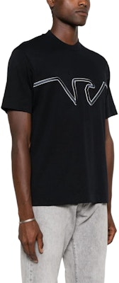 エンポリオ アルマーニ ネイビーブルー ロゴ刺繍 クルーネック Tシャツ SS24 6D1TQ9-1JWZZ-09U2 Purchase エンポリオ アルマーニ ネイビーブルー ロゴ刺繍 クルーネック Tシャツ SS24 6D1TQ9-1JWZZ-09U2