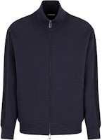 Emporio Armani Navy Blue Logo Embroidered Long-Sleeve Jacket. 6D1MA8-1JHSZ-0920 Emporio Armani Navy Blue Logo Embroidered Long-Sleeve Jacket. 6D1MA8-1JHSZ-0920