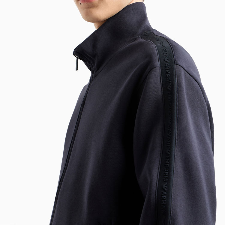 Details for エンポリオ・アルマーニ ネイビーブルー ロゴ刺繍 長袖ジャケット. 6D1MA8-1JHSZ-0920