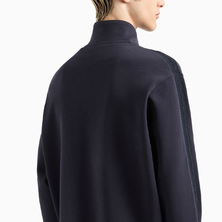 Sizing エンポリオ・アルマーニ ネイビーブルー ロゴ刺繍 長袖ジャケット. 6D1MA8-1JHSZ-0920