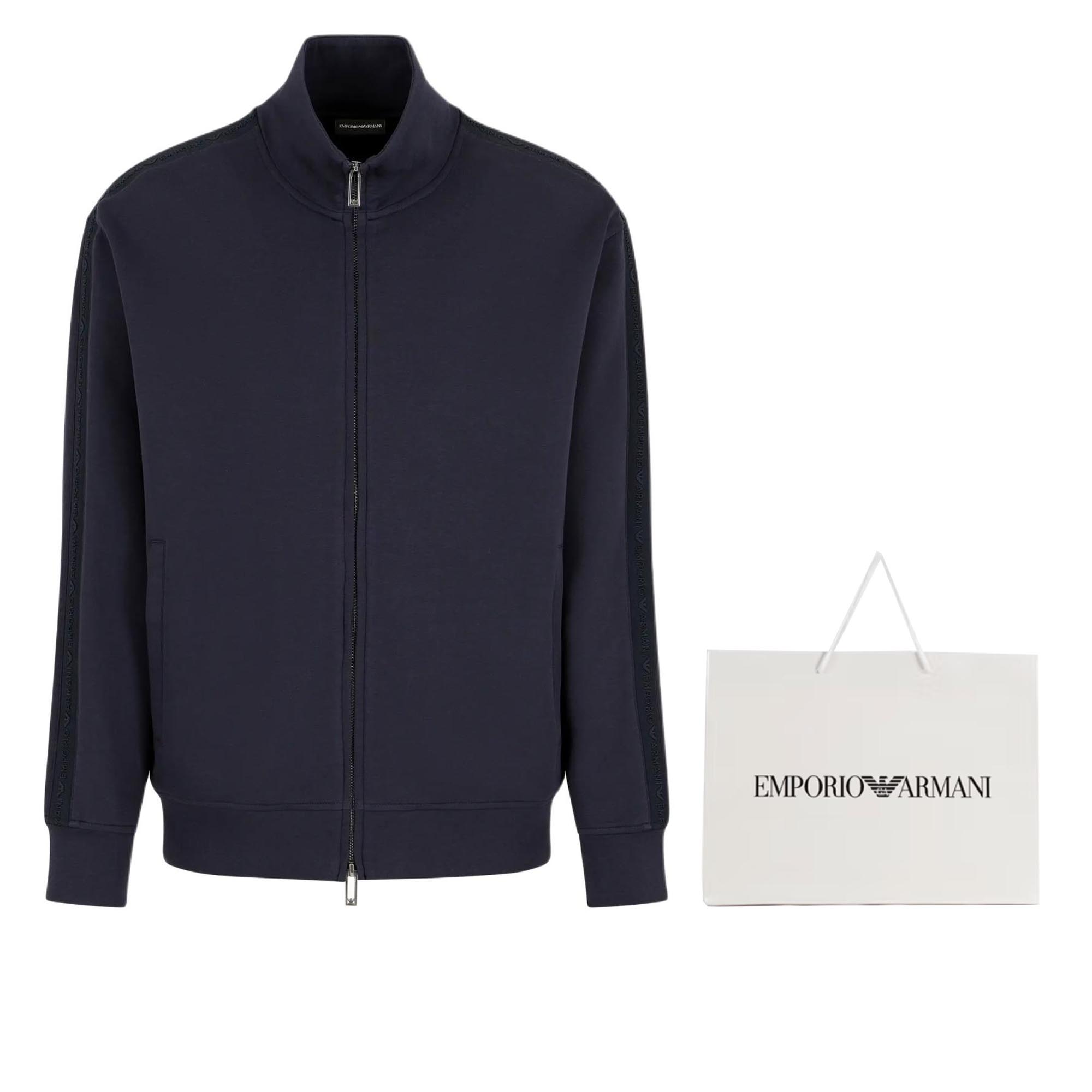 Cheap エンポリオ・アルマーニ ネイビーブルー ロゴ刺繍 長袖ジャケット. 6D1MA8-1JHSZ-0920